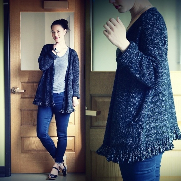 Madewell Momento Fringe Cardigan Sweater - Picture 2 of 7